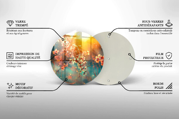 Tocător de bucătărie Mărul înflorește la soare