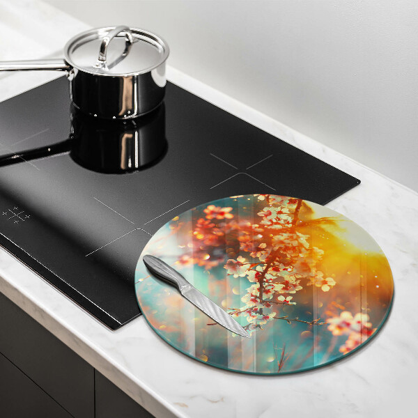 Tocător de bucătărie Mărul înflorește la soare