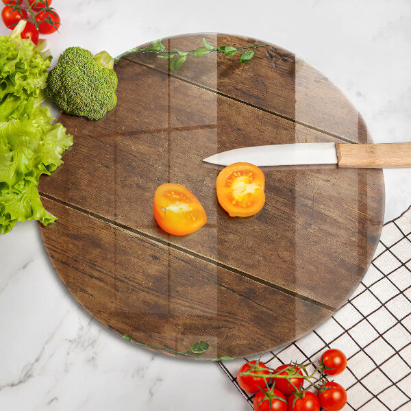 Tocător de bucătărie Scânduri și frunze de lemn