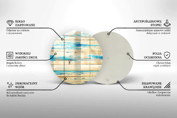Tocător de bucătărie Scânduri retro din lemn
