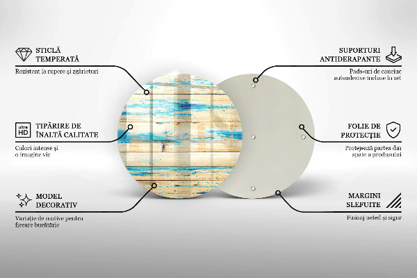 Tocător de bucătărie Scânduri retro din lemn