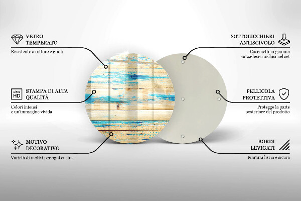 Tocător de bucătărie Scânduri retro din lemn