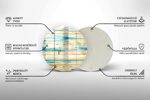 Tocător de bucătărie Scânduri retro din lemn