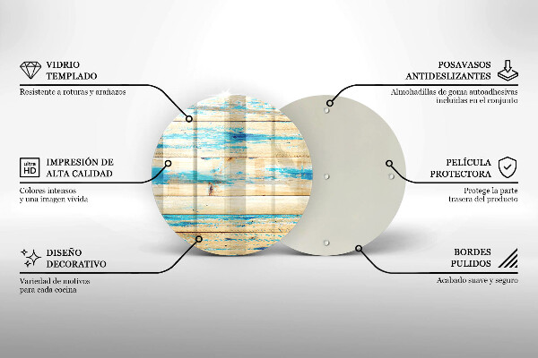 Tocător de bucătărie Scânduri retro din lemn