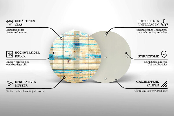 Tocător de bucătărie Scânduri retro din lemn
