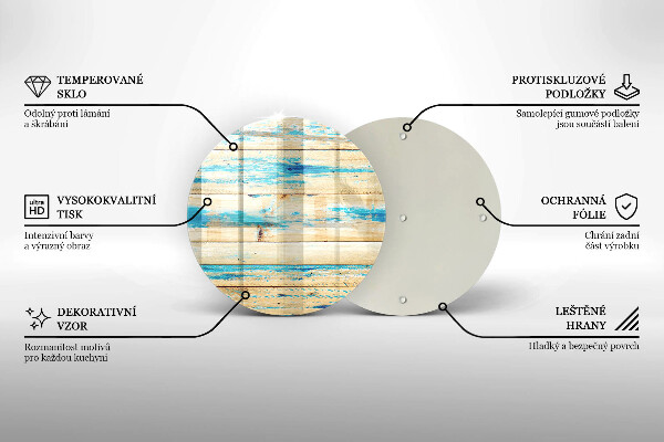 Tocător de bucătărie Scânduri retro din lemn