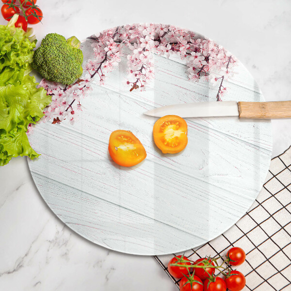 Tocător de bucătărie Flori pe scânduri