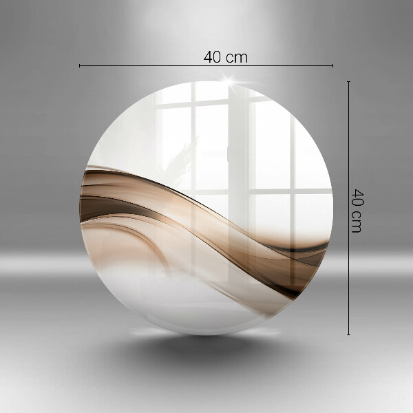 Tocător de bucătărie Linii maro abstracte