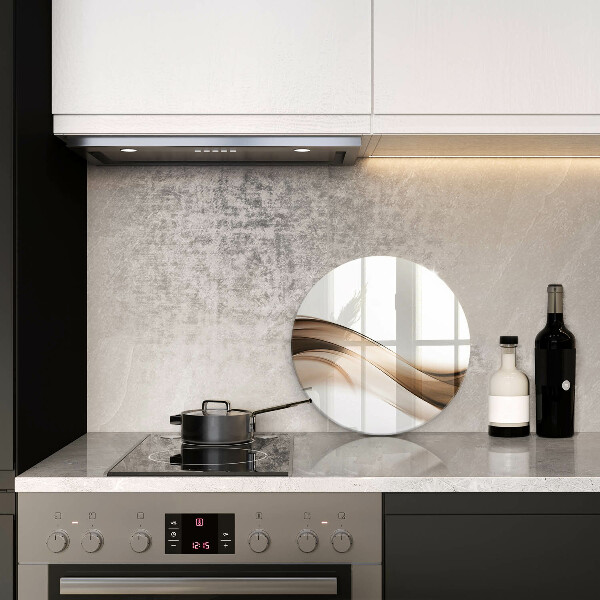 Tocător de bucătărie Linii maro abstracte