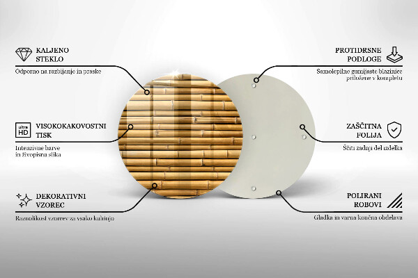 Tocător de bucătărie Natura boho bambus