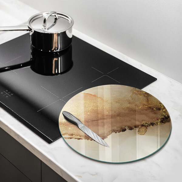 Tocător de bucătărie Abstracția aurului