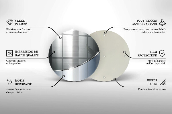 Tocător de bucătărie Model de abstractizare din metal