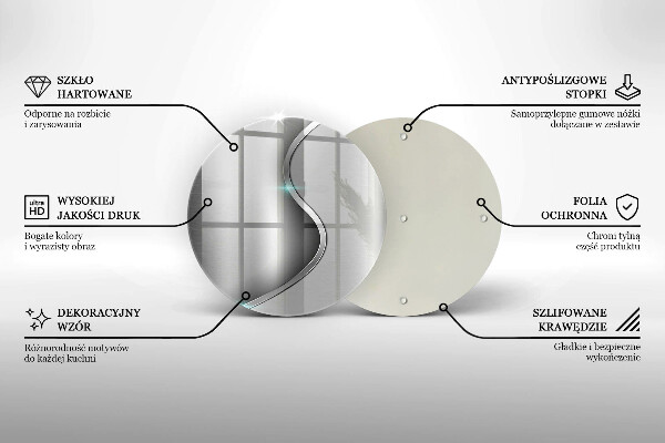 Tocător de bucătărie Metal argintiu abstract