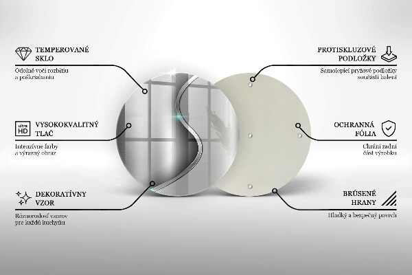 Tocător de bucătărie Metal argintiu abstract