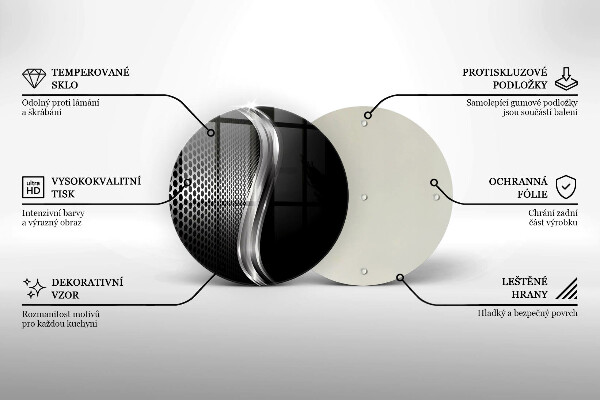 Tocător din sticlă Structura metalica