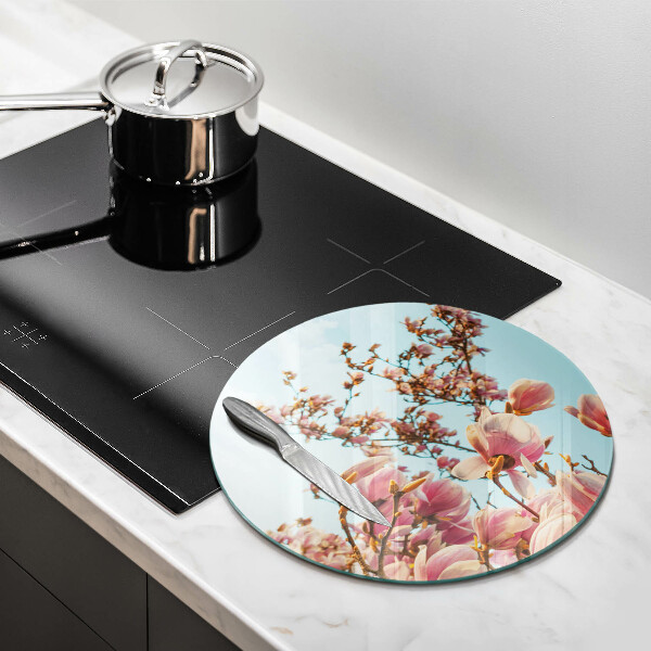 Tocător de bucătărie Arborele cu flori roz