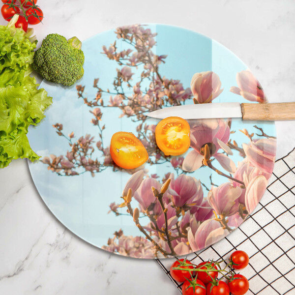 Tocător de bucătărie Arborele cu flori roz