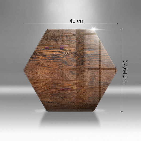 Tocător sticlă Scândură din lemn de culoare închisă