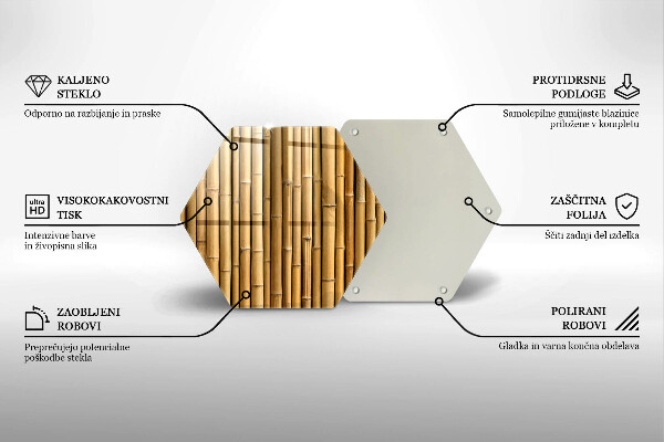 Tocător de bucătărie Natura boho bambus