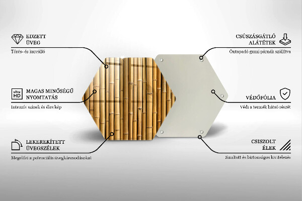 Tocător de bucătărie Natura boho bambus