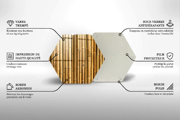 Tocător de bucătărie Natura boho bambus