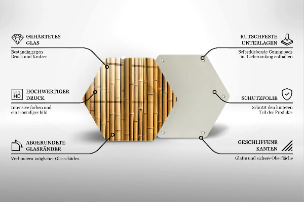 Tocător de bucătărie Natura boho bambus