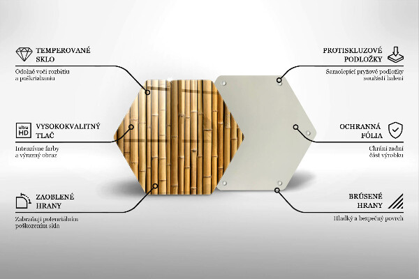 Tocător de bucătărie Natura boho bambus