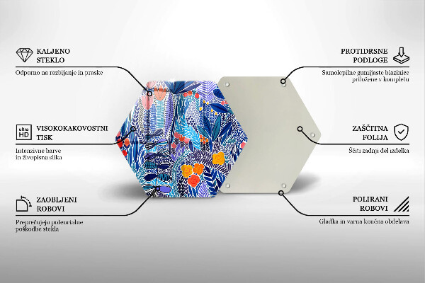 Tocător sticlă Lunca pictata