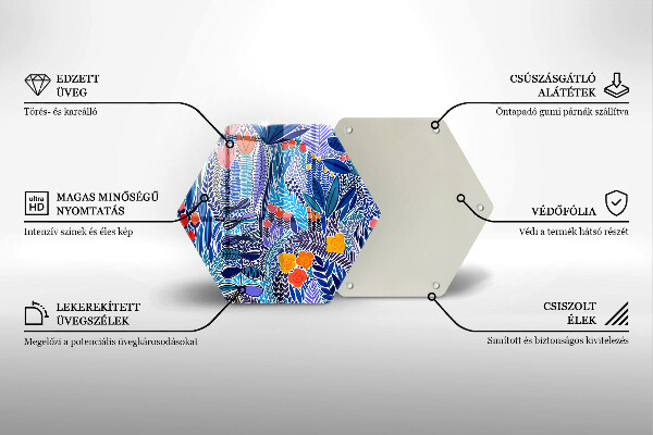 Tocător sticlă Lunca pictata