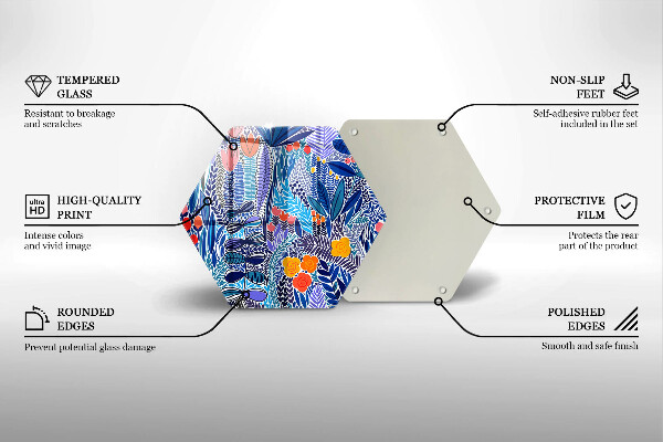 Tocător sticlă Lunca pictata