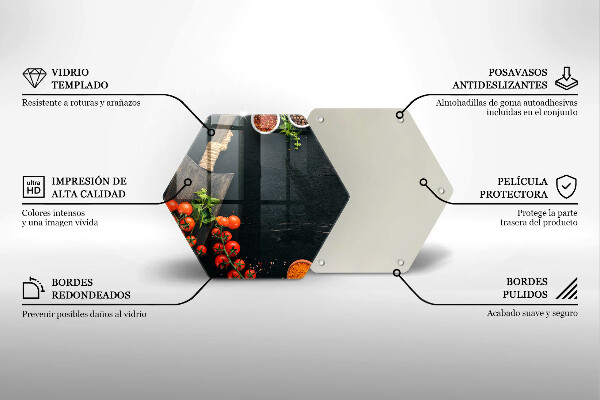 Tocător sticlă roșii cherry