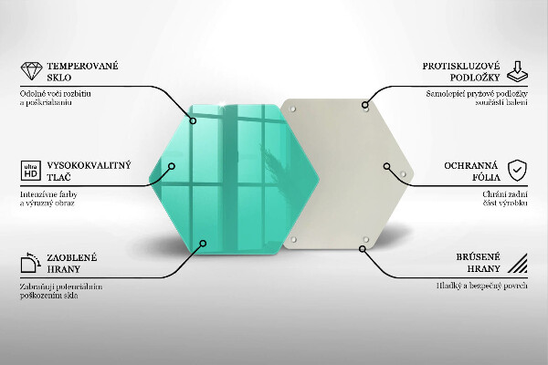 Tocător din sticlă Culoarea verde