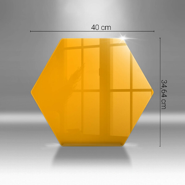 Tocător din sticlă Culoare galben închis