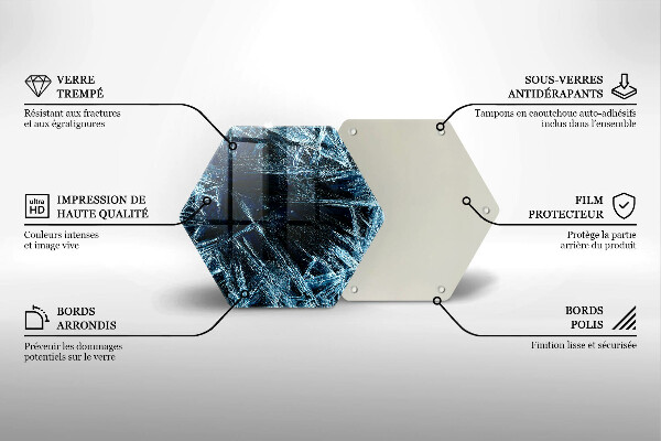 Tocător de bucătărie Structură de gheață ascuțită