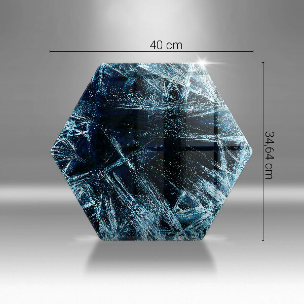 Tocător de bucătărie Structură de gheață ascuțită