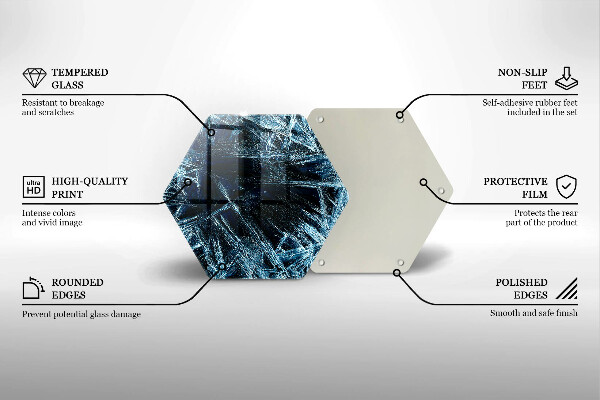 Tocător de bucătărie Structură de gheață ascuțită