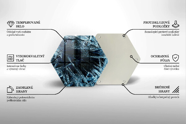 Tocător de bucătărie Structură de gheață ascuțită