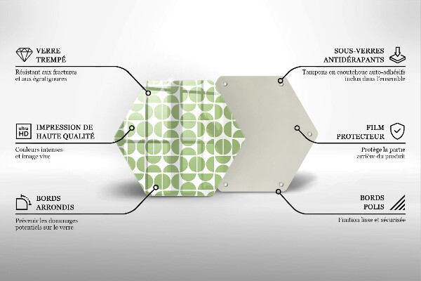 Tocător de bucătărie Model de forme boho