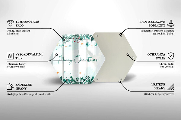 Tocător de bucătărie Inscripție Merry Christmas