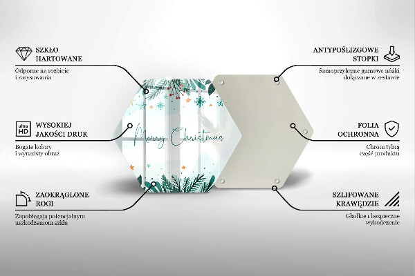 Tocător de bucătărie Inscripție Merry Christmas