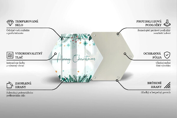 Tocător de bucătărie Inscripție Merry Christmas