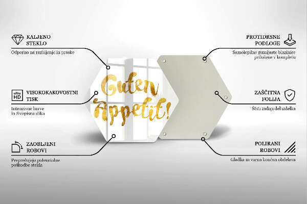 Tocător de bucătărie Inscripția Guten Appet!