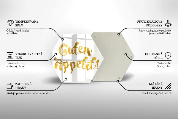 Tocător de bucătărie Inscripția Guten Appet!