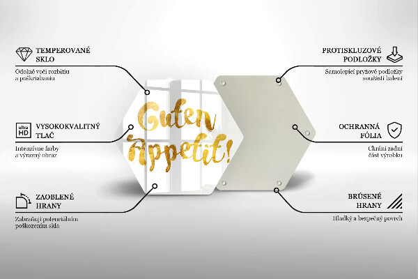 Tocător de bucătărie Inscripția Guten Appet!