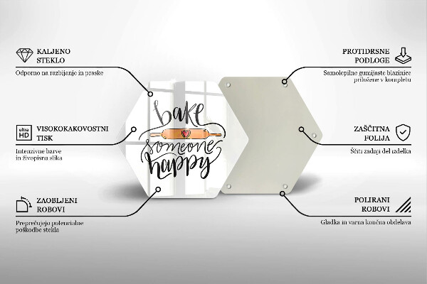 Tocător de bucătărie Bake someone happy