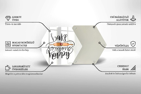 Tocător de bucătărie Bake someone happy