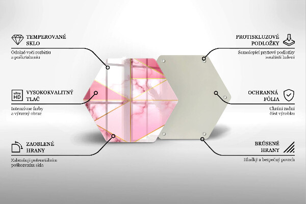 Tocător de bucătărie Marmură geometrică