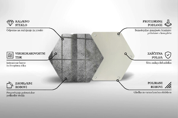 Tocător sticlă Textura de piatră de beton