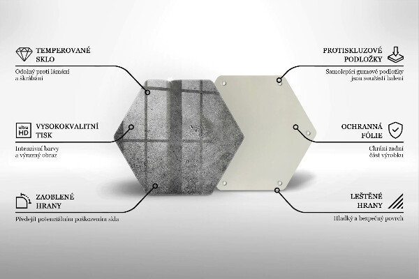 Tocător sticlă Textura de piatră de beton