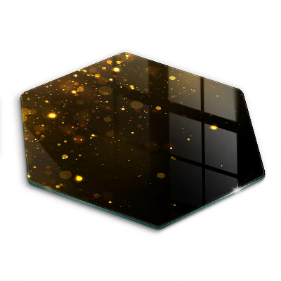 Tocător sticlă Sclipici auriu